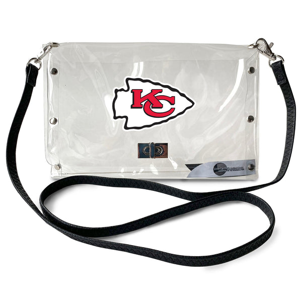 Wholesale Kansas City Chiefs Clear Envelope Purse STRAP