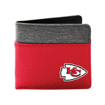 Wholesale Kansas City Chiefs Pebble BiFold Wallet LRED