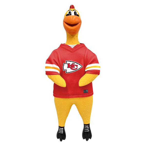 Wholesale Kansas City Chiefs Team Rubber Chicken Toy