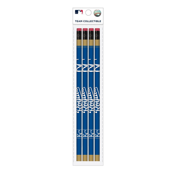 Wholesale Kansas City Royals MLB / PCL001 - Cool Color Pencils 4PK