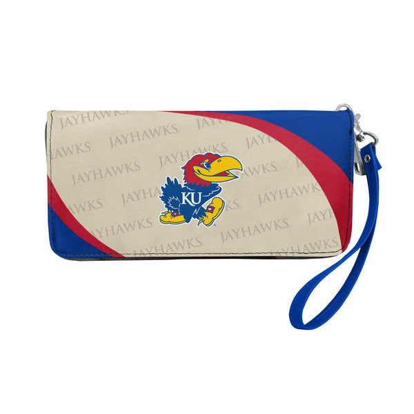 Wholesale Kansas Jayhawks Curve Zip Organizer Wallet