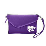 Wholesale Kansas State Wildcats Fold Over Crossbody Pebble Purple