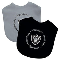 Wholesale Las Vegas Raiders - Baby Bibs 2-Pack - Black & Gray