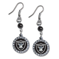 Wholesale Las Vegas Raiders NFL / EAR007 - Rhinestone Dangle Earrings