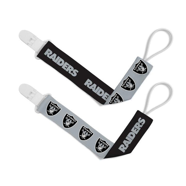 Wholesale Las Vegas Raiders - Pacifier Clip 2-Pack