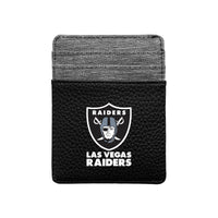 Wholesale Las Vegas Raiders Pebble Front Pocket Wallet BLCK