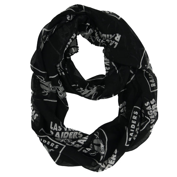 Wholesale Las Vegas Raiders Sheer Infinity Scarf LV