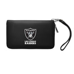 Wholesale Las Vegas Raiders Zip Organizer Wallet Pebble BLCK