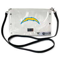 Wholesale Los Angeles Chargers Clear Envelope Purse STRAP