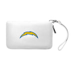 Wholesale Los Angeles Chargers Zip Organizer Wallet Pebble Whte