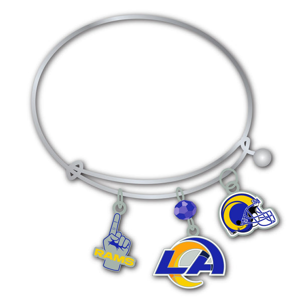 Wholesale Los Angeles Rams NFL / BRC001 - 3 Charm Bracelet