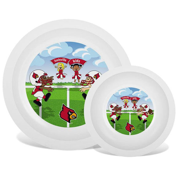 Wholesale Louisville Cardinals - Baby Plate & Bowl Set