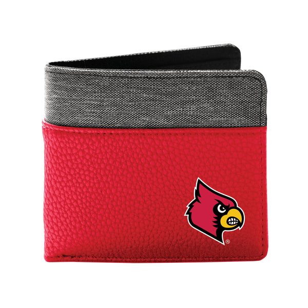 Wholesale Louisville Cardinals Pebble BiFold Wallet LRED