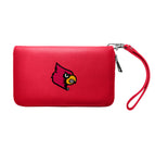 Wholesale Louisville Cardinals Zip Organizer Wallet Pebble Light Red