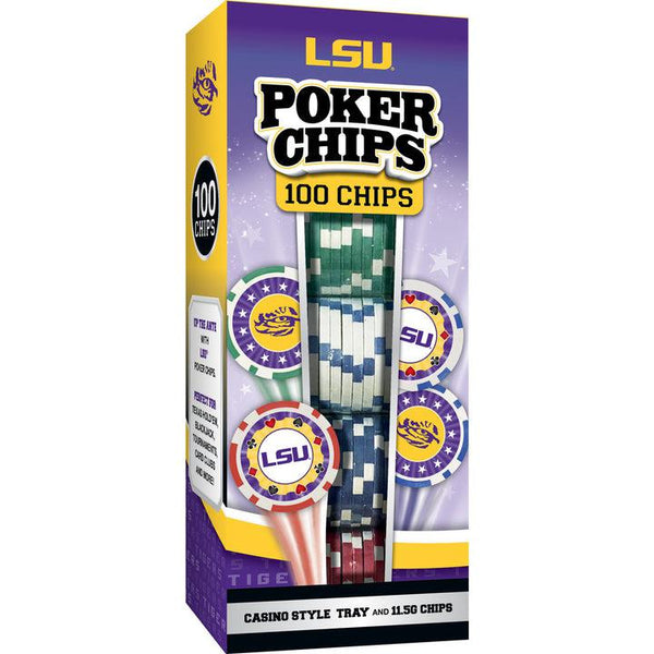 Wholesale LSU Tigers 100 Piece Poker Chips