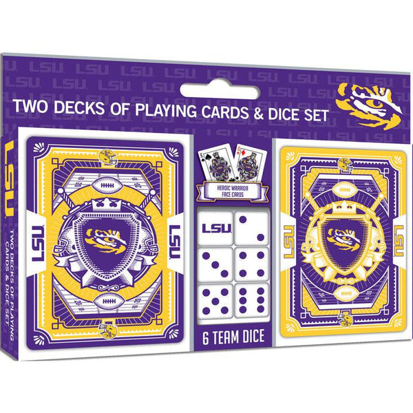 Wholesale LSU Tigers - 2-Pack Playing Cards & Dice Set