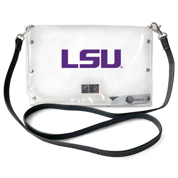 Wholesale LSU Tigers Clear Envelope Purse STRAP