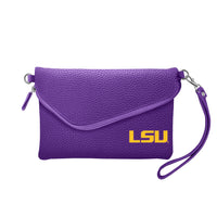 Wholesale LSU Tigers Fold Over Crossbody Pebble Purple