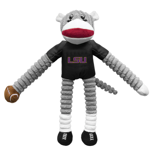 Wholesale LSU Tigers Team Sock Monkey Pet Toy Football