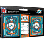 Wholesale Miami Dolphins - 2-Pack Playing Cards & Dice Set