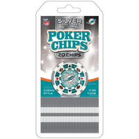 Wholesale Miami Dolphins 20 Piece Poker Chips