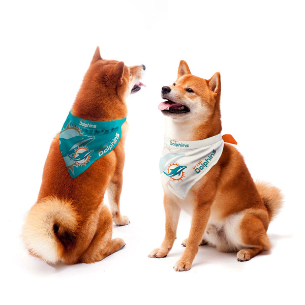 Wholesale Miami Dolphins Home and Away Pet Bandana Set