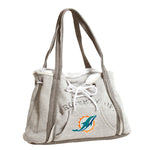 Wholesale Miami Dolphins Hoodie Purse Grey