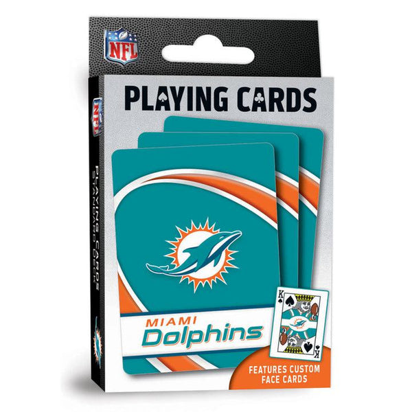 Wholesale Miami Dolphins Playing Cards - 54 Card Deck