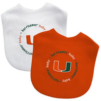 Wholesale Miami Hurricanes - Baby Bibs 2-Pack