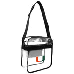 Wholesale Miami Hurricanes Clear Carryall Crossbody