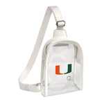 Wholesale Miami Hurricanes Clear Mini Sling