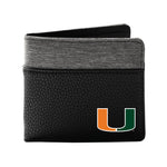 Wholesale Miami Hurricanes Pebble BiFold Wallet BLCK