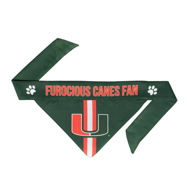 Wholesale Miami Hurricanes Pet Bandana - Assorted Sizes