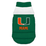 Wholesale Miami Hurricanes Pet Parka Puff Vest