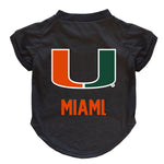 Wholesale Miami Hurricanes Pet T-Shirt