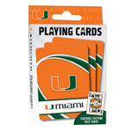 Wholesale Miami Hurricanes Playing Cards - 54 Card Deck