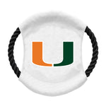 Wholesale Miami Hurricanes Team Flying Disc Pet Toy