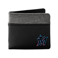 Wholesale Miami Marlins Pebble BiFold Wallet BLCK