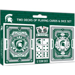 Wholesale Michigan State Spartans - 2-Pack Playing Cards & Dice Set