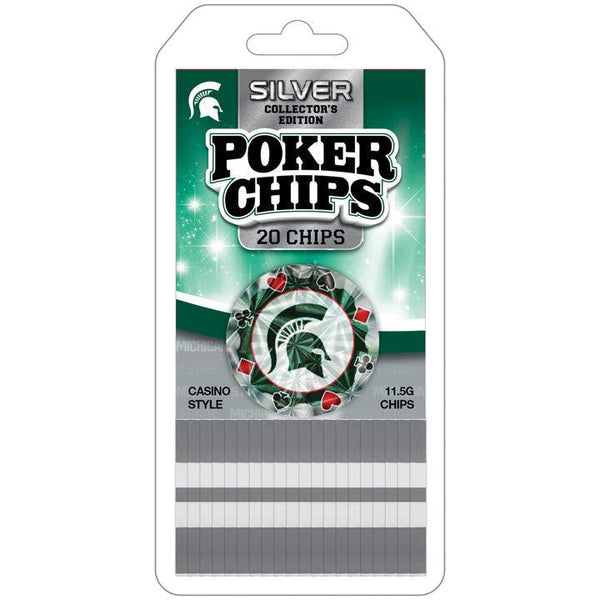 Wholesale Michigan State Spartans 20 Piece Poker Chips