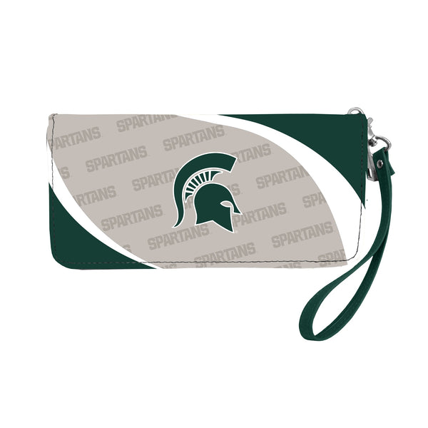 Wholesale Michigan State Spartans Curve Zip Organizer Wallet