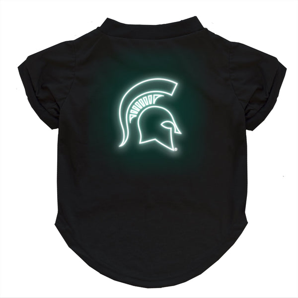 Wholesale Michigan State Spartans Neon Pet T-Shirt