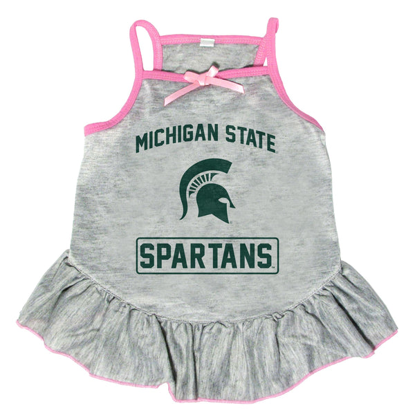 Wholesale Michigan State Spartans Pet Dress Grey Type - Assorted Sizes