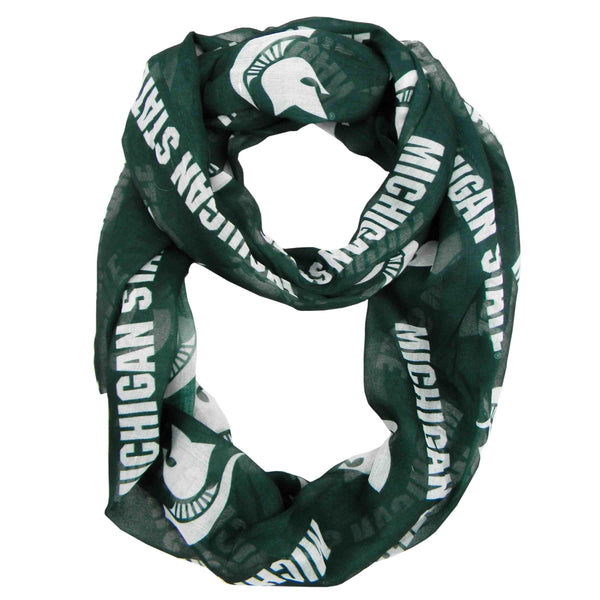 Wholesale Michigan State Spartans Sheer Infinity Scarf