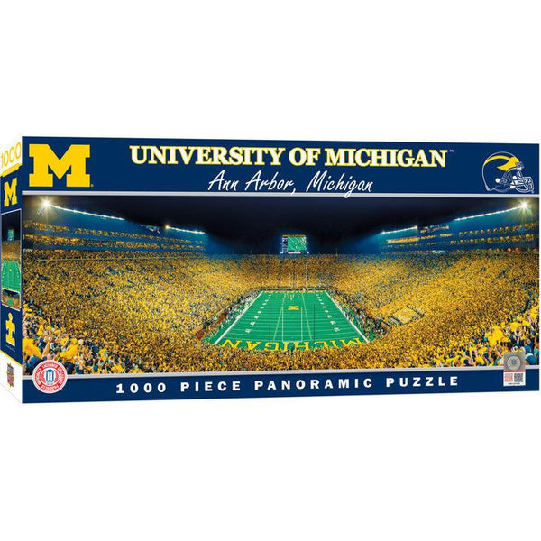 Wholesale Michigan Wolverines - 1000 Piece Panoramic Jigsaw Puzzle - End View