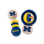 Wholesale Michigan Wolverines - Baby Rattles 2-Pack