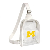 Wholesale Michigan Wolverines Clear Mini Sling