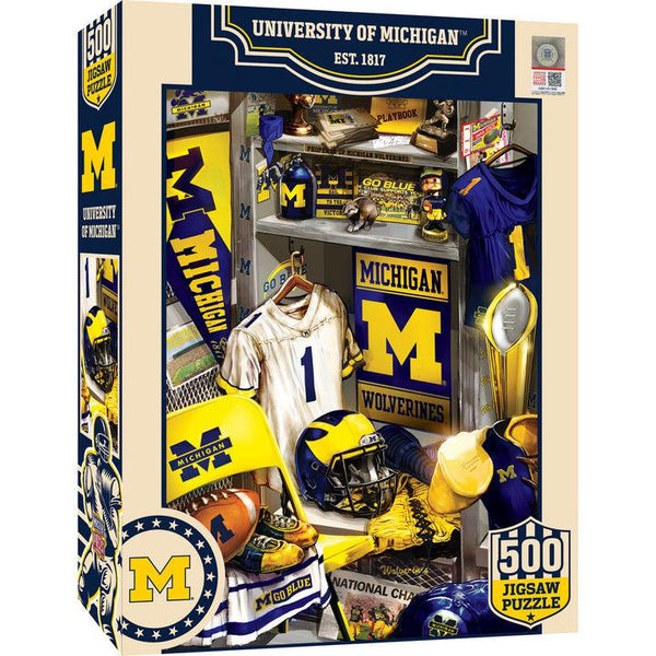 Wholesale Michigan Wolverines - Locker Room 500 Piece Jigsaw Puzzle