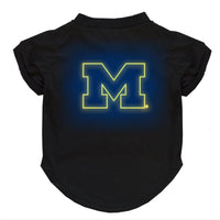 Wholesale Michigan Wolverines Neon Pet T-Shirt