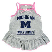 Wholesale Michigan Wolverines Pet Dress Grey Type- Assorted Sizes